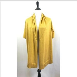 Eileen Fisher Dandelion Yellow Shawl Cardigan